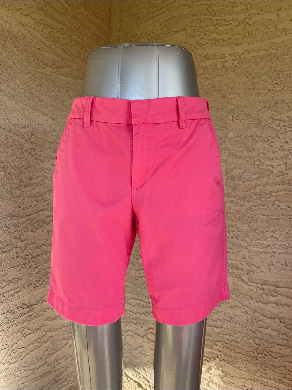 J. Crew Factory Bright Pink Bermuda Shorts size 4